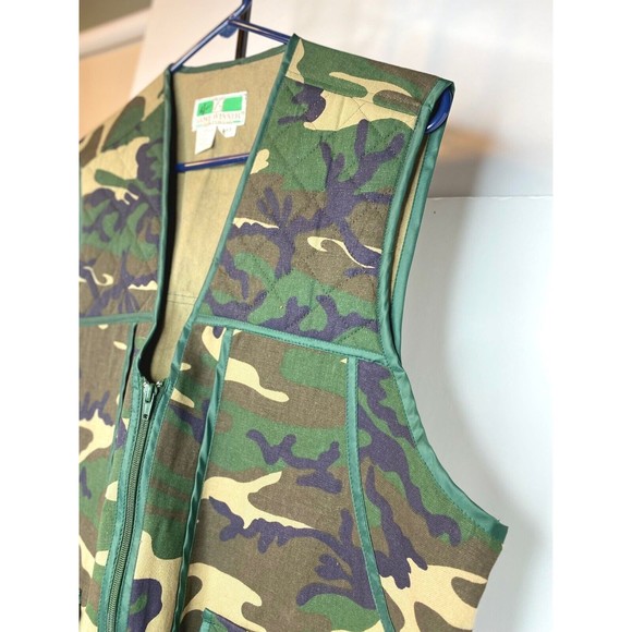 Vintage Game Winner Sportswear Camo Shooting Vest with Game Pouch XL 38-40 - Picture 2 of 16